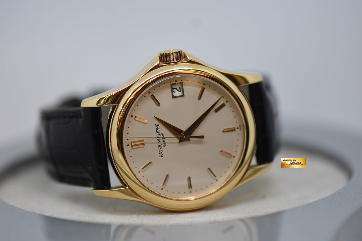 [SOLD] PATEK PHILIPPE CALATRAVA 38mm ROSE GOLD IN LEATHER STRAP AUTOMATIC 5127R (MINT)