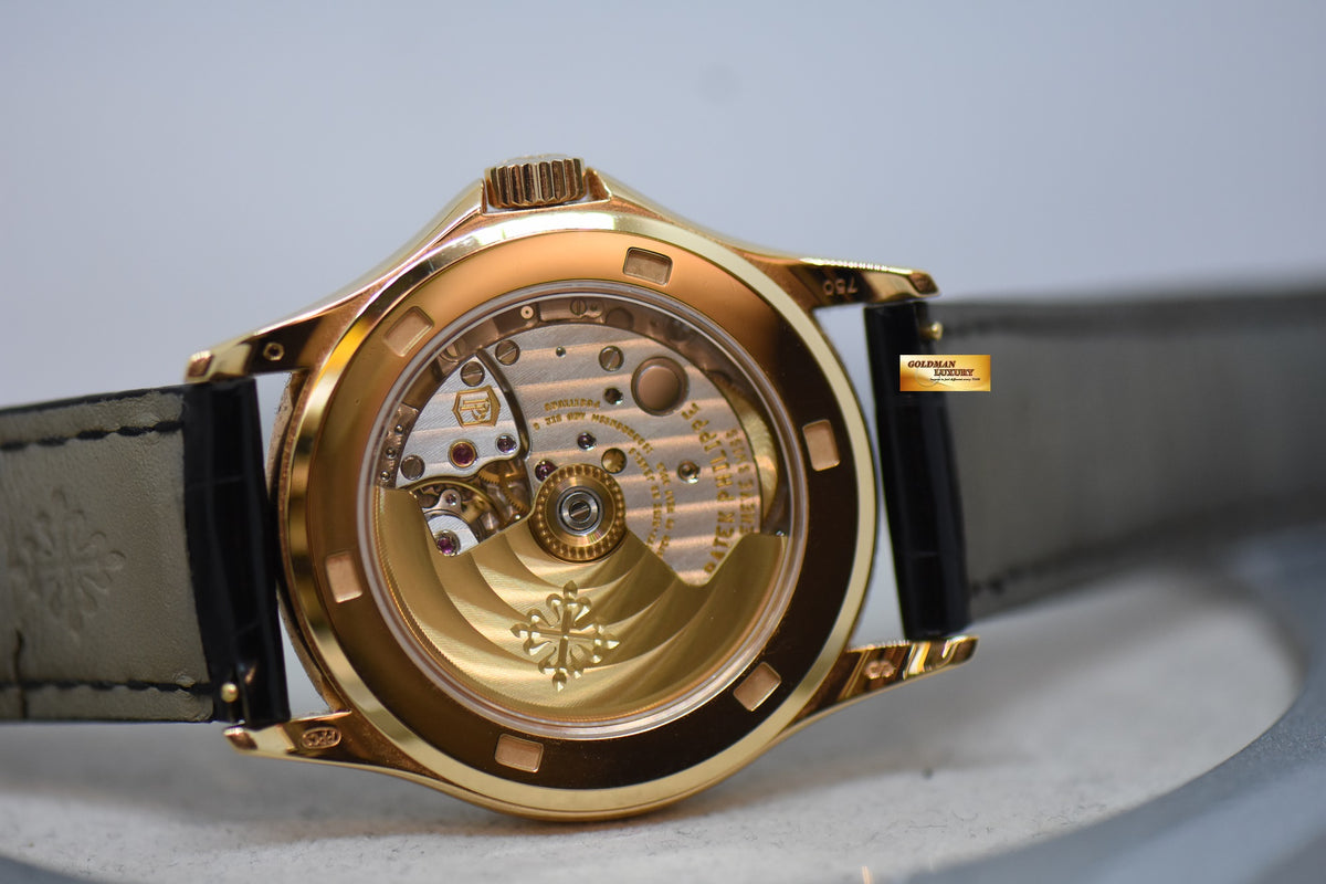 [SOLD] PATEK PHILIPPE CALATRAVA 38mm ROSE GOLD IN LEATHER STRAP AUTOMATIC 5127R (MINT)