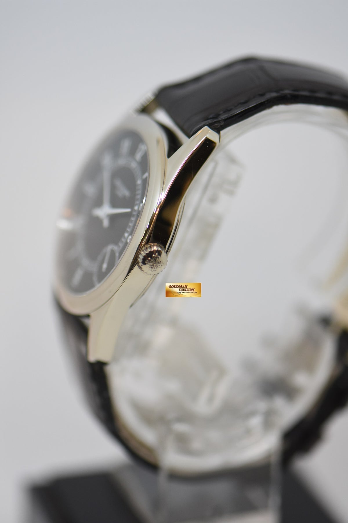 [SOLD] PATEK PHILIPPE CALATRAVA 34mm WHITE GOLD IN LEATHER STRAP AUTOMATIC 5000G (MINT)