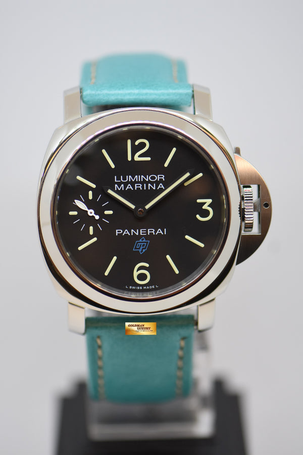 [SOLD] PANERAI LUMINOR MARINA LOGO 44mm STEEL IN LEATHER STRAP 3 DAYS POWER RESERVE MANUAL WINDING PAM 777 (MINT)