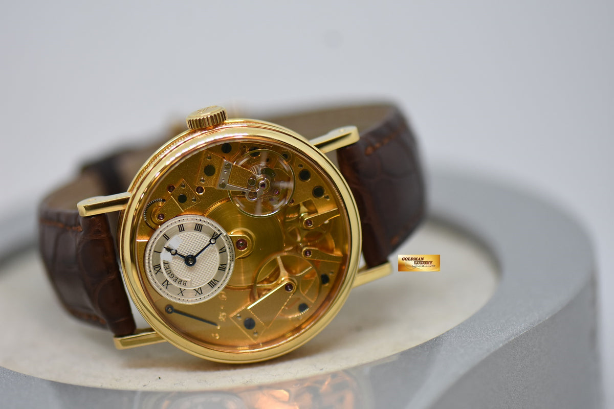 [SOLD] BREGUET LA TRADITION POWER RESERVE 37mm 18K YELLOW GOLD MANUAL WINDING 7027BA/11/9V6 (MINT)
