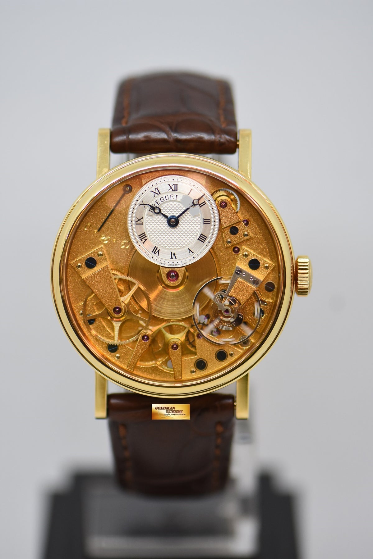 [SOLD] BREGUET LA TRADITION POWER RESERVE 37mm 18K YELLOW GOLD MANUAL WINDING 7027BA/11/9V6 (MINT)