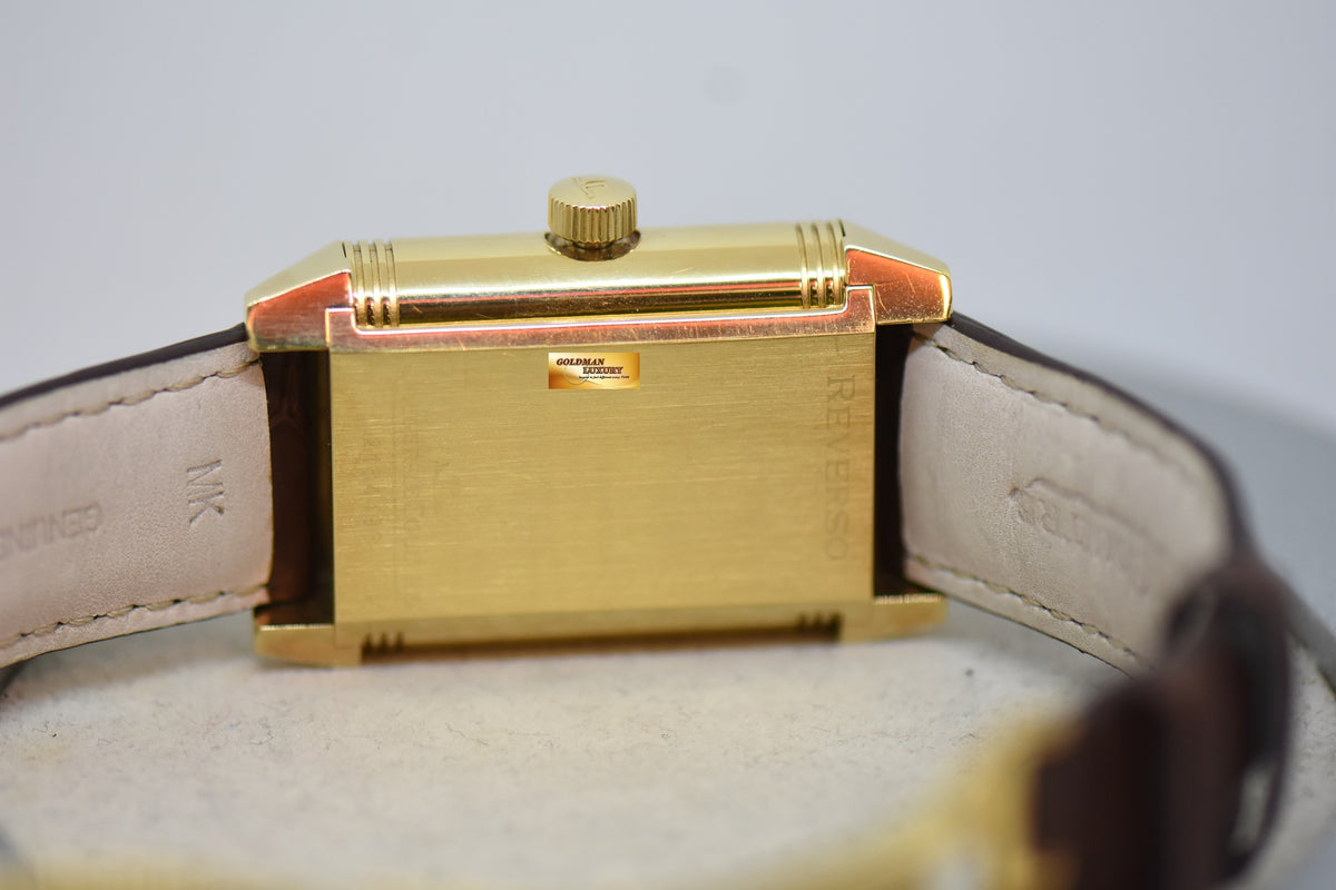 [SOLD] JLC REVERSO GRANDE DATE 8 DAYS POWER RESERVE 18K YELLOW GOLD MANUAL WINDING 240.1.15 (MINT)