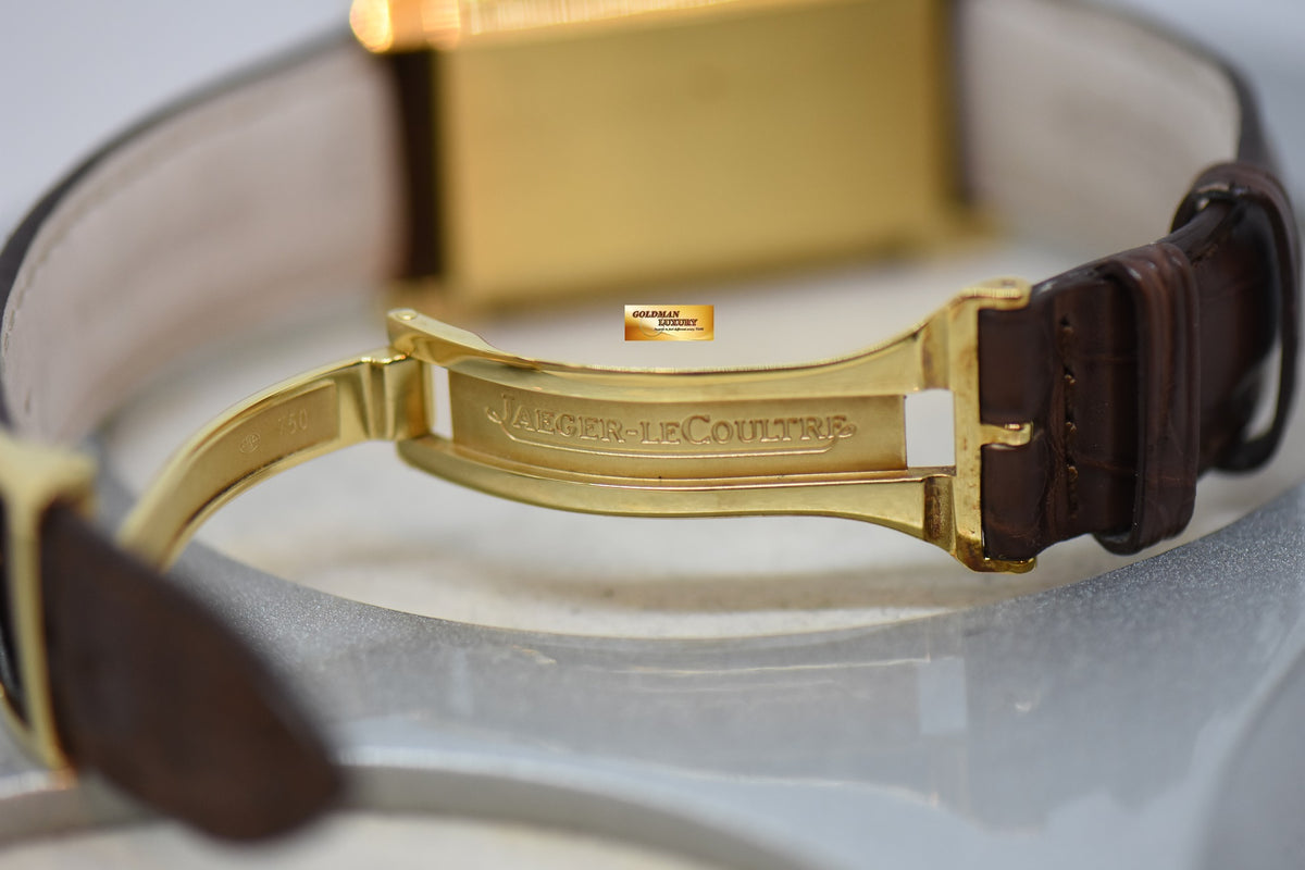 [SOLD] JLC REVERSO GRANDE DATE 8 DAYS POWER RESERVE 18K YELLOW GOLD MANUAL WINDING 240.1.15 (MINT)