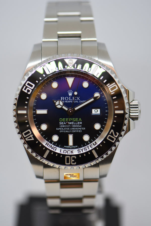 [SOLD] ROLEX OYSTER PERPETUAL DEEPSEA D-BLUE SEA-DWELLER 44mm BLACK CERAMIC BEZEL 116660 (MINT) (UNPOLISHED)