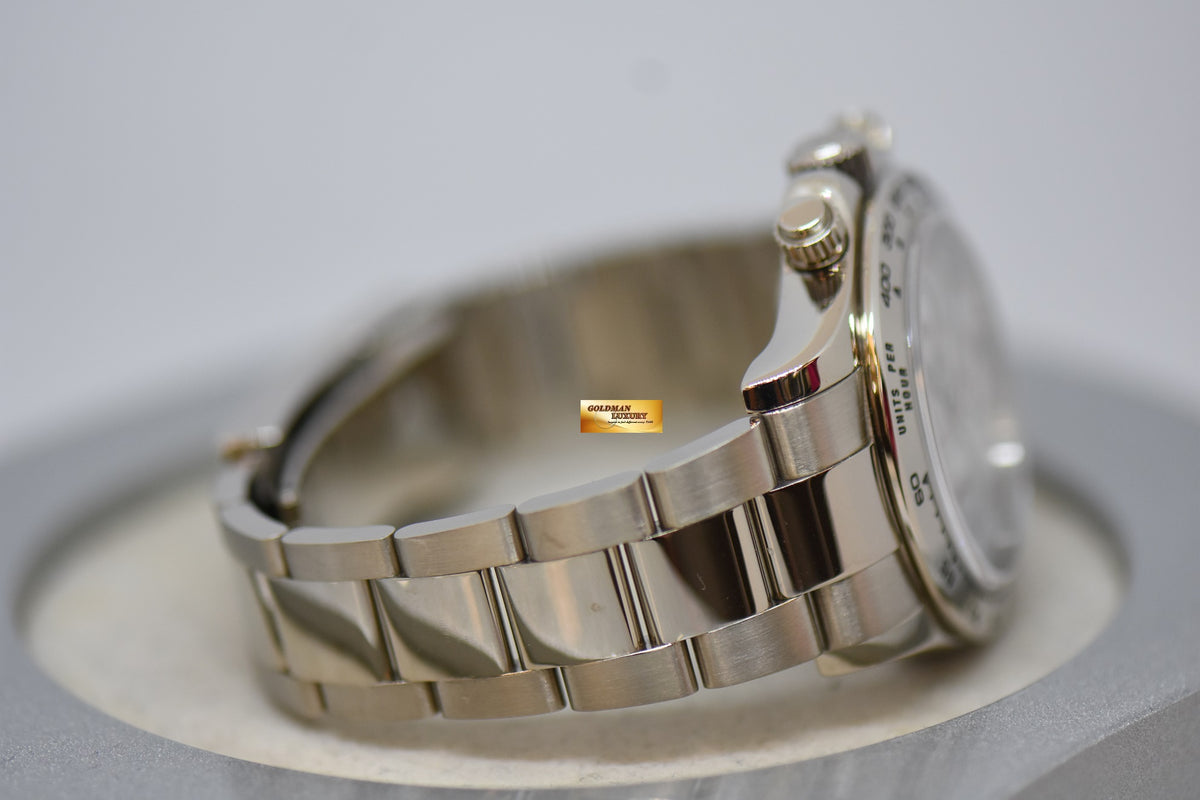 [RESERVED] ROLEX OYSTER PERPETUAL DAYTONA CHRONOGRAPH 40mm 18K WHITE GOLD IN BRACELET METEORITE DIAL 116509 (MINT)