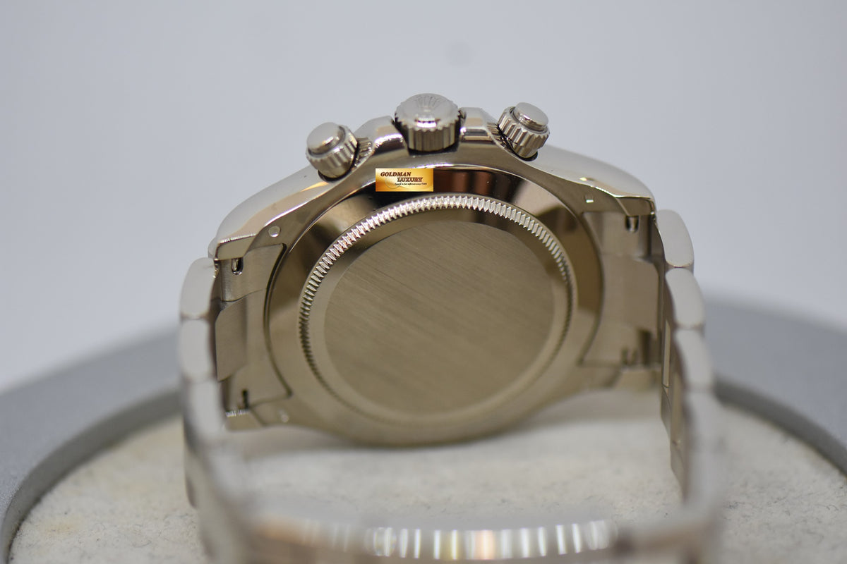 [RESERVED] ROLEX OYSTER PERPETUAL DAYTONA CHRONOGRAPH 40mm 18K WHITE GOLD IN BRACELET METEORITE DIAL 116509 (MINT)