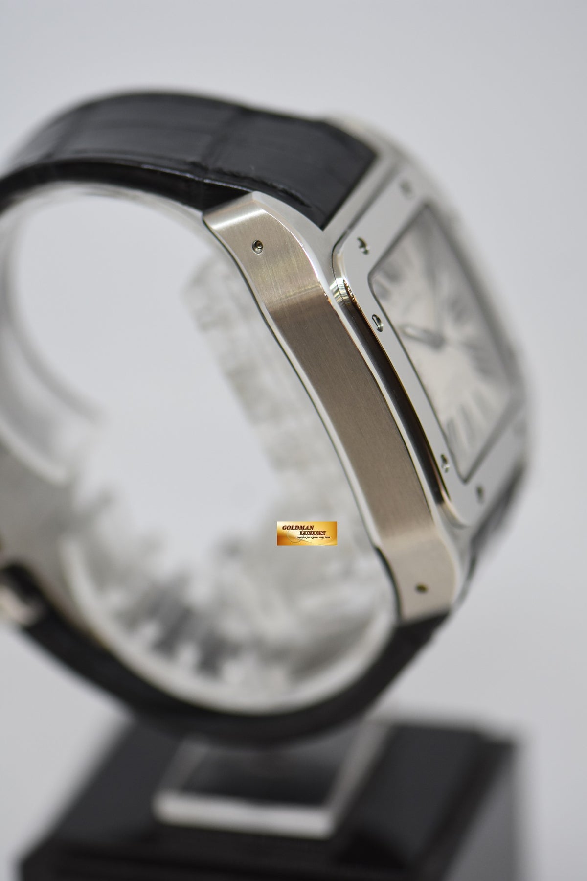 [SOLD] CARTIER SANTOS 100 XL STEEL IN LEATHER STRAP AUTOMATIC 2656 (MINT)