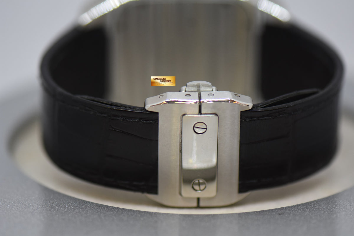 [SOLD] CARTIER SANTOS 100 XL STEEL IN LEATHER STRAP AUTOMATIC 2656 (MINT)