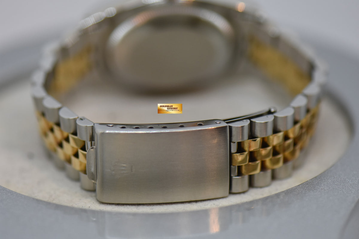 [SOLD] ROLEX OYSTER DATEJUST 36mm HALF-GOLD IN JUBILEE BRACELET GOLD DIAL 16233 (MINT) (WATCH ONLY)