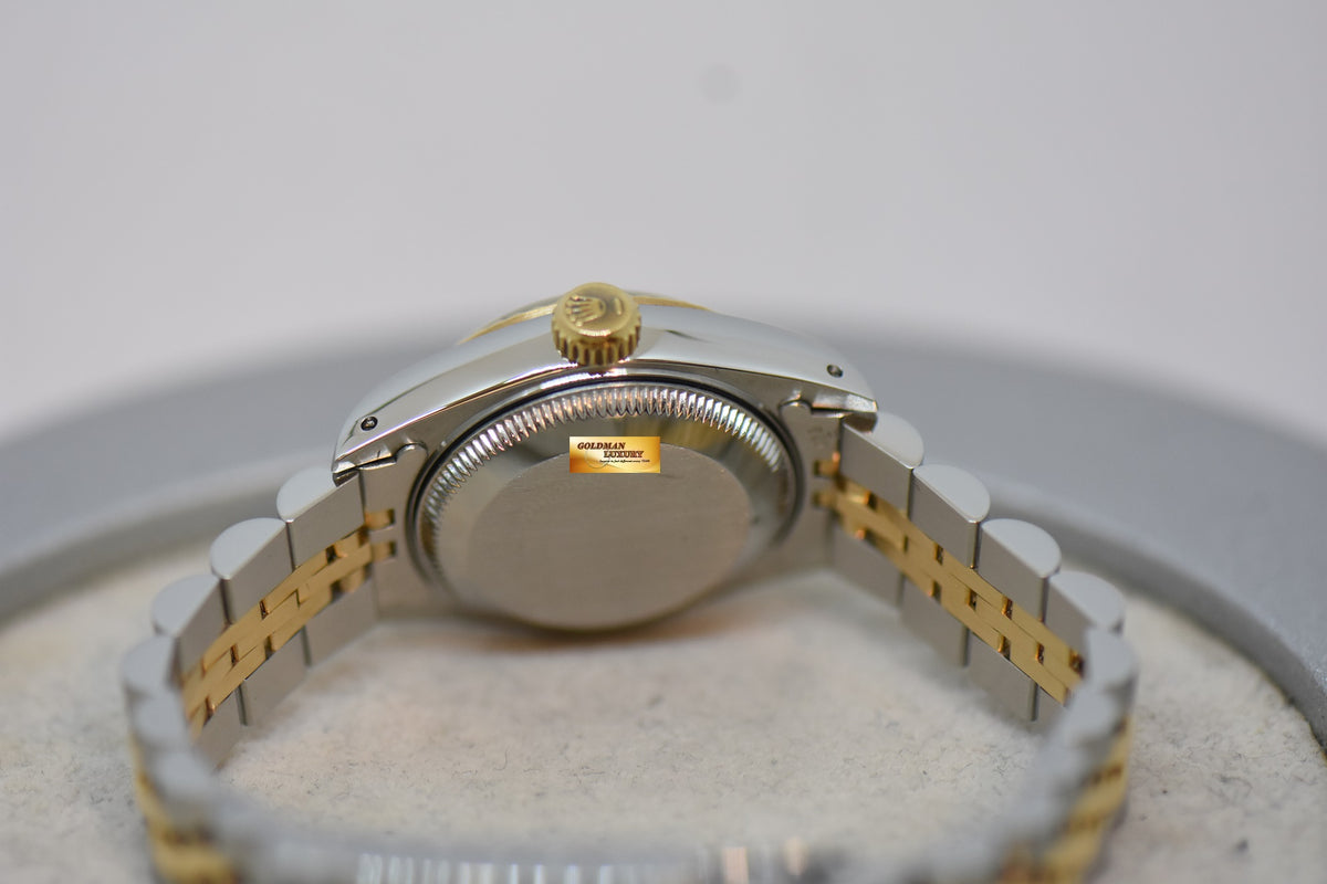 [SOLD] ROLEX OYSTER DATEJUST 26mm HALF-GOLD IN JUBILEE BRACELET COMPUTER DIAMOND DIAL 69173 (NEAR MINT)