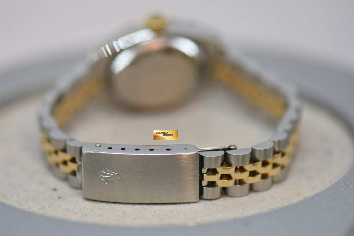 [SOLD] ROLEX OYSTER DATEJUST 26mm HALF-GOLD IN JUBILEE BRACELET COMPUTER DIAMOND DIAL 69173 (NEAR MINT)