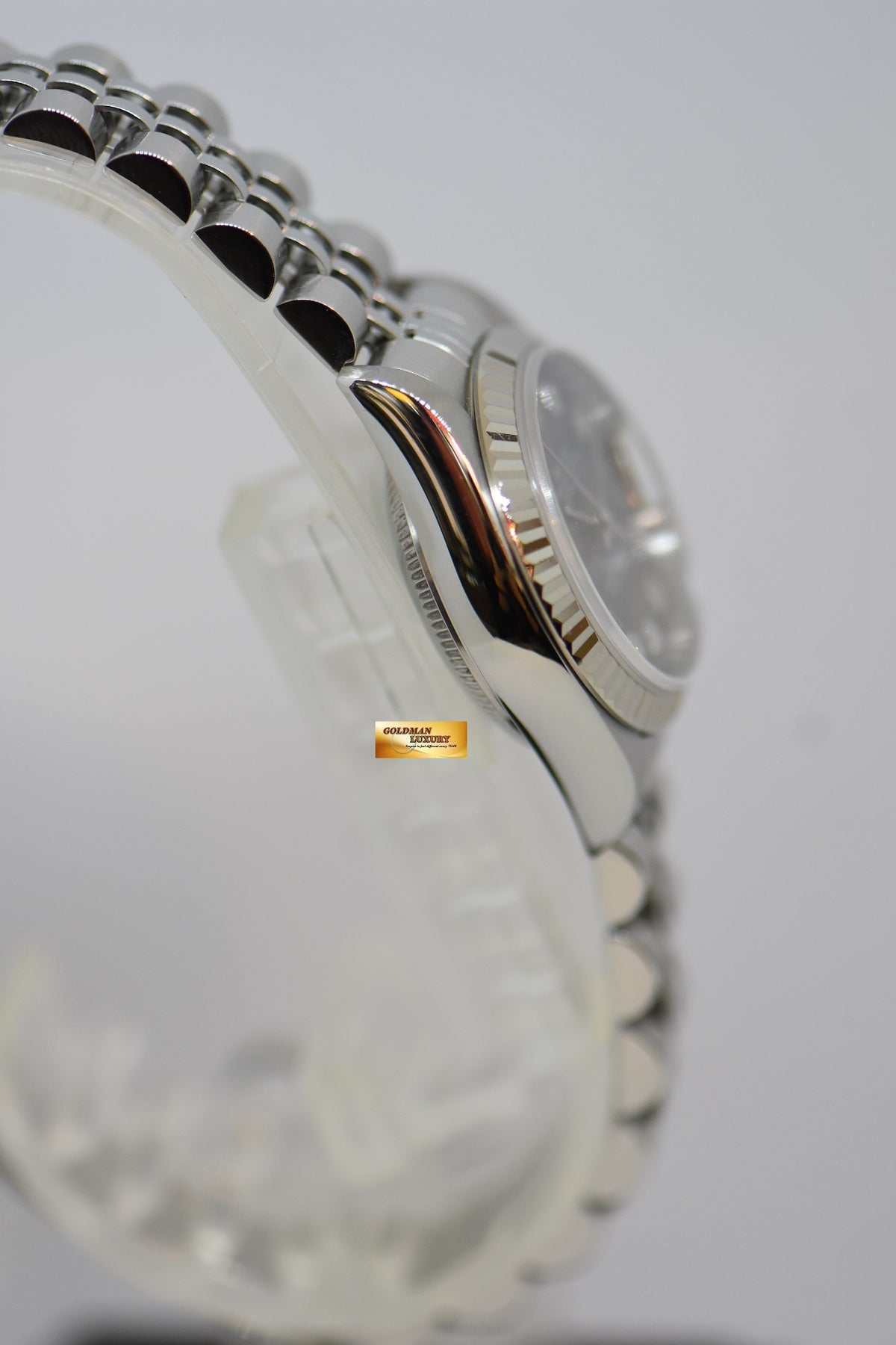 [SOLD] ROLEX OYSTER DATEJUST 26mm STEEL IN JUBILEE BRACELET BLACK TAHITIAN MOP DIAMOND DIAL 79174 (MINT)