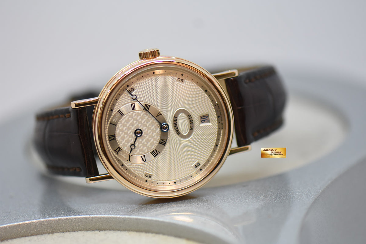 [SOLD] BREGUET CLASSIQUE REGULATOR 36mm ROSE GOLD IN LEATHER STRAP AUTOMATIC 5187BR/15/986 (MINT)