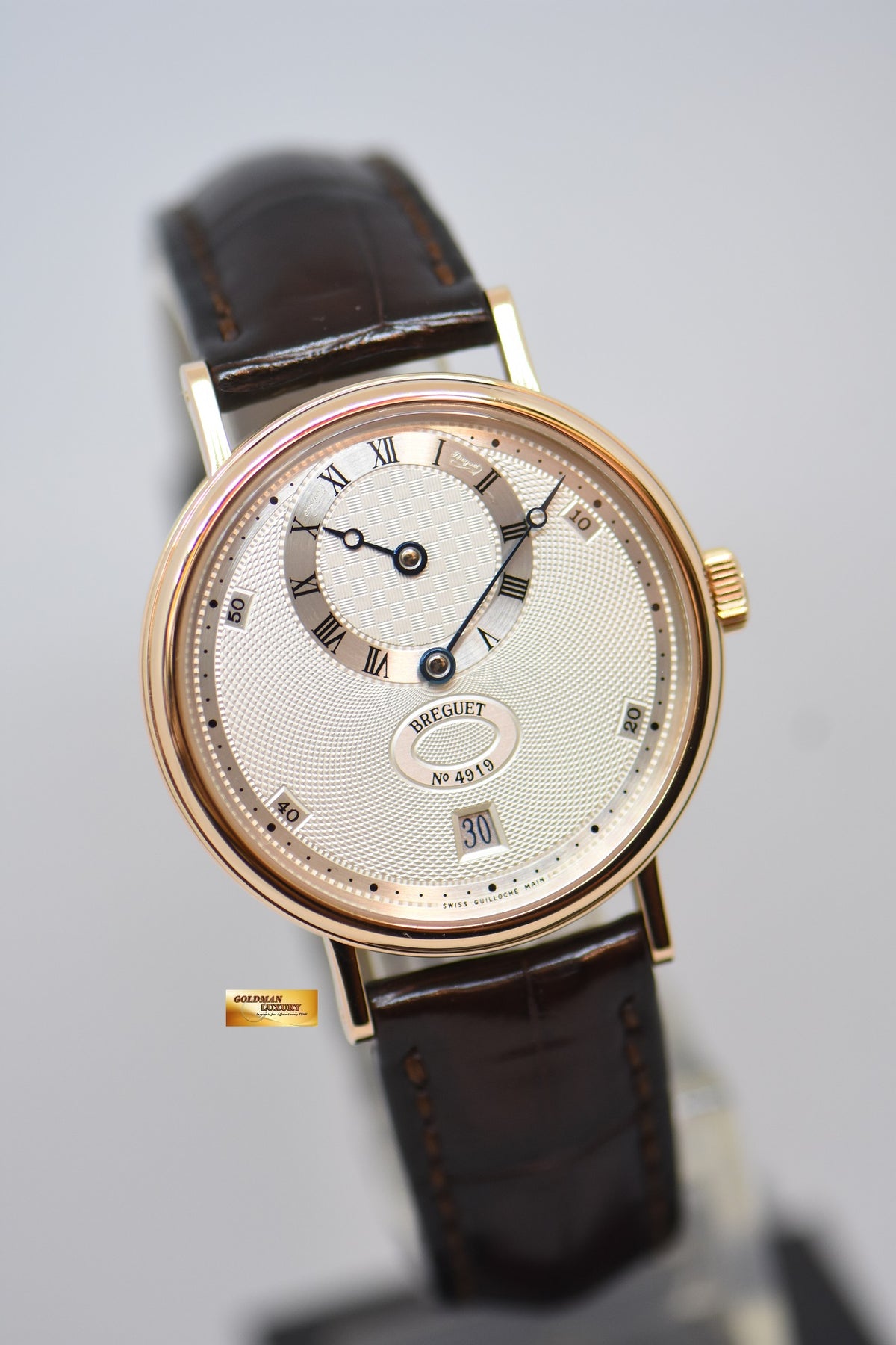 [SOLD] BREGUET CLASSIQUE REGULATOR 36mm ROSE GOLD IN LEATHER STRAP AUTOMATIC 5187BR/15/986 (MINT)