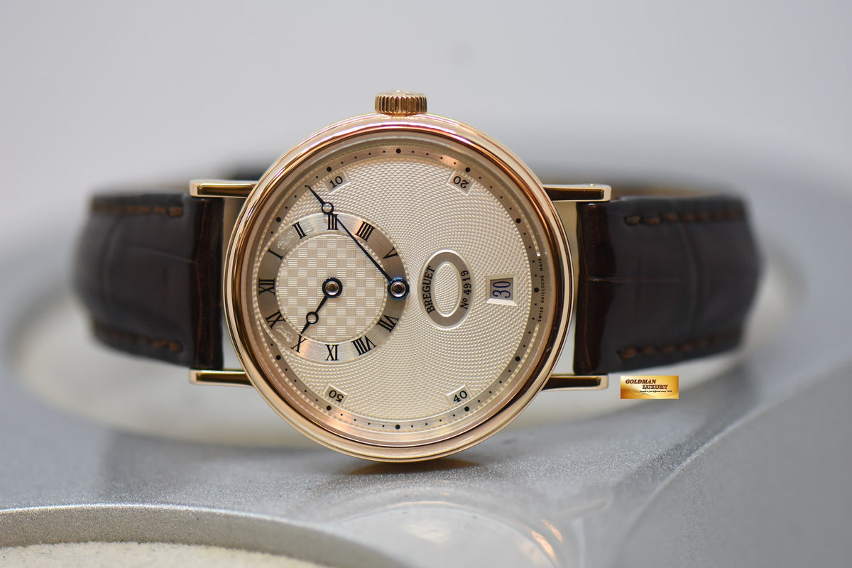 [SOLD] BREGUET CLASSIQUE REGULATOR 36mm ROSE GOLD IN LEATHER STRAP AUTOMATIC 5187BR/15/986 (MINT)