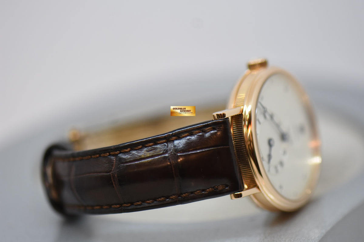 [SOLD] BREGUET CLASSIQUE REGULATOR 36mm ROSE GOLD IN LEATHER STRAP AUTOMATIC 5187BR/15/986 (MINT)