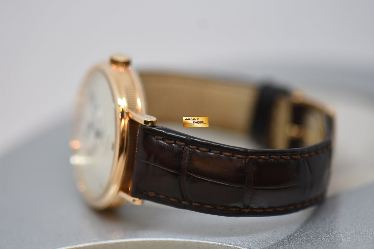 [SOLD] BREGUET CLASSIQUE REGULATOR 36mm ROSE GOLD IN LEATHER STRAP AUTOMATIC 5187BR/15/986 (MINT)