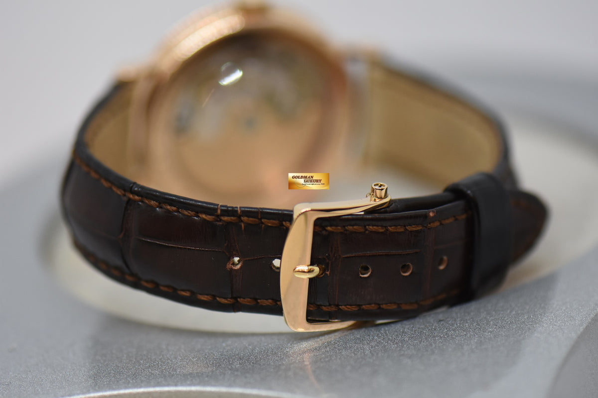 [SOLD] BREGUET CLASSIQUE REGULATOR 36mm ROSE GOLD IN LEATHER STRAP AUTOMATIC 5187BR/15/986 (MINT)