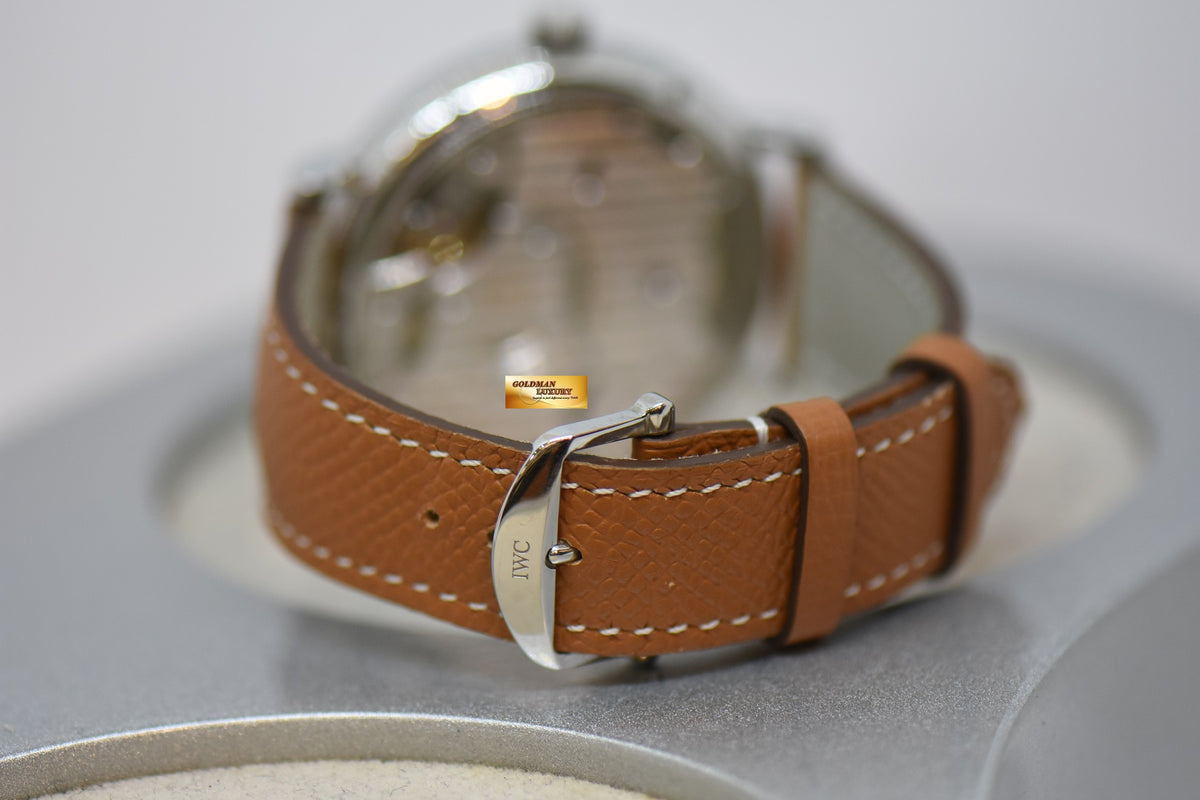 [SOLD] IWC PORTOFINO 43mm 8 DAYS POWER RESERVE MANUAL WINDING BLUE DIAL IW5101-06 (NEAR MINT)