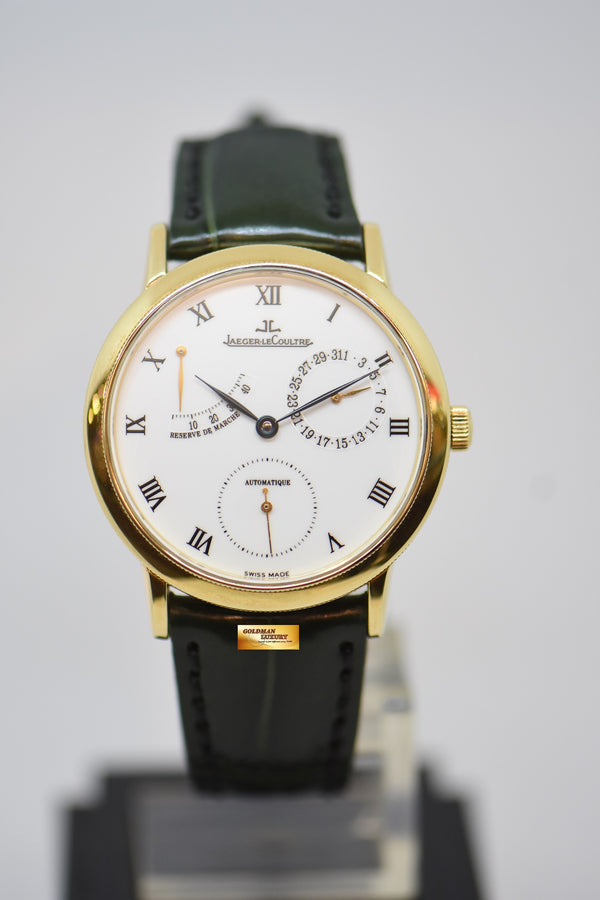 JLC GENTILHOMME RESERVE De MARCHE 35.5mm 18K YELLOW GOLD AUTOMATIC 155.1.93 (MINT) (WATCH ONLY)