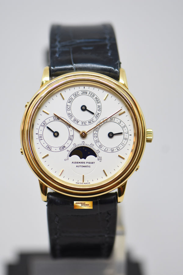 AUDEMARS PIGUET QUANTIEME PERPETUAL MOONPHASE 36mm YELLOW GOLD AUTOMATIC 25548BA (MINT) (WATCH ONLY)