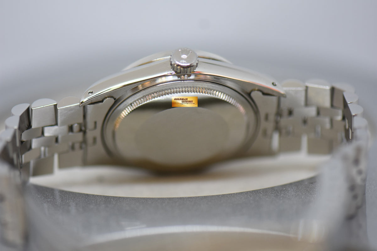 [SOLD] ROLEX OYSTER DATEJUST 36mm STEEL IN JUBILEE BRACELET SILVER LINEN DIAL 16014 (QUICKSET-DIAL) (MINT)