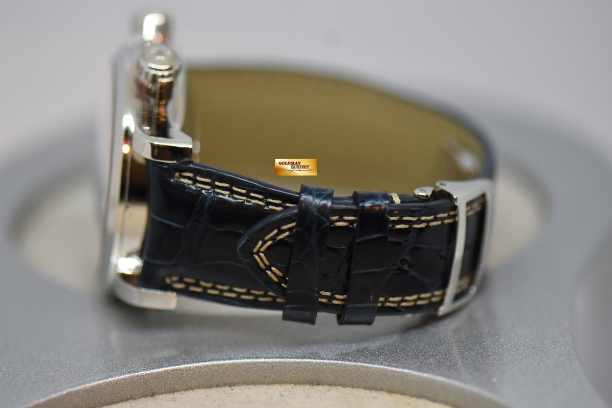 [SOLD] JAEGER-LeCOULTRE MASTER COMPRESSOR MEMOVOX ALARM 42mm IN PLATINUM ON LEATHER STRAP BLUE DIAL AUTOMATIC – LIMITED OF 250pcs (MINT)