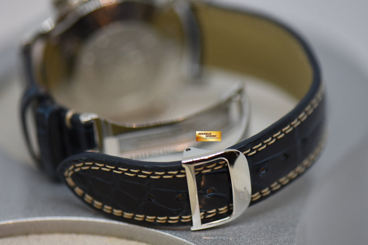 [SOLD] JAEGER-LeCOULTRE MASTER COMPRESSOR MEMOVOX ALARM 42mm IN PLATINUM ON LEATHER STRAP BLUE DIAL AUTOMATIC – LIMITED OF 250pcs (MINT)