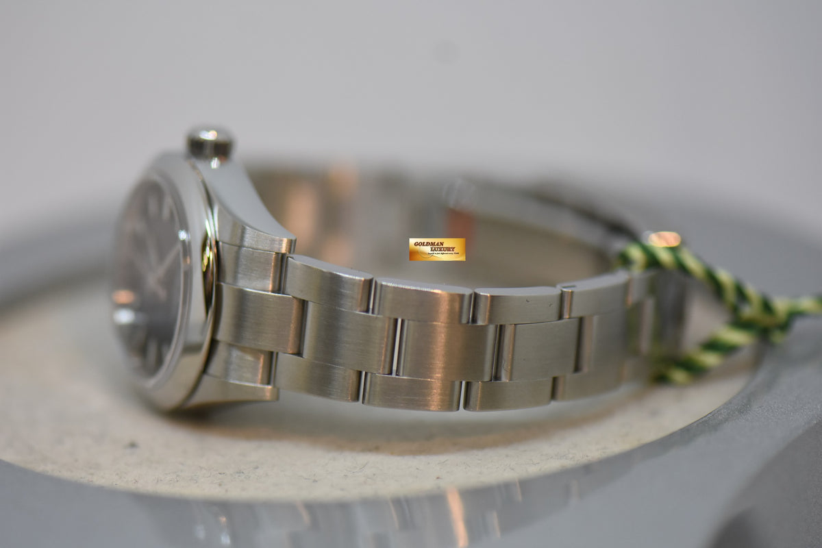 [SOLD] ROLEX OYSTER PERPETUAL 28mm STEEL IN OYSTER BRACELET BLACK DIAL 276200 (NEW-UNWORN)