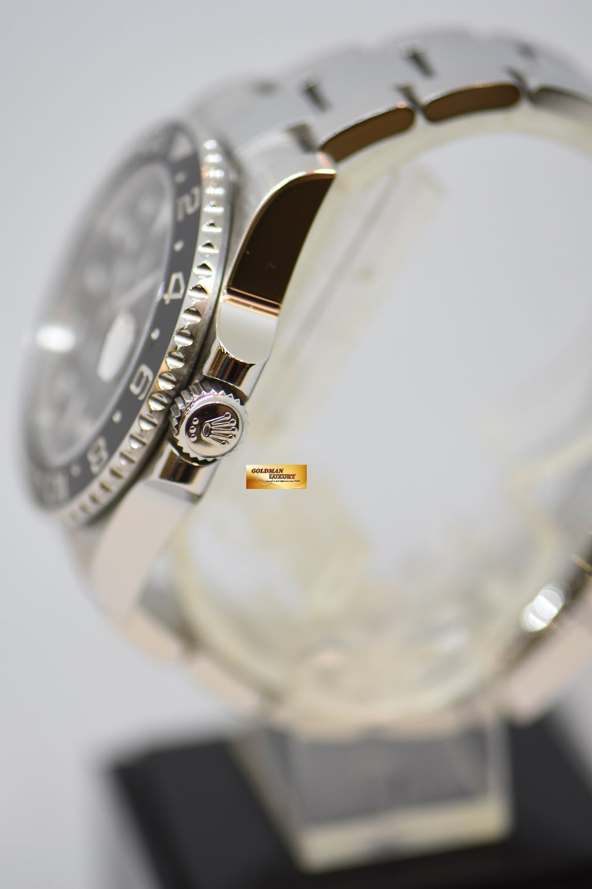 [SOLD] ROLEX OYSTER PERPETUAL GMT-MASTER II 40mm CERAMIC BLACK BEZEL OYSTER STEEL BRACELET 116710LN (MINT)