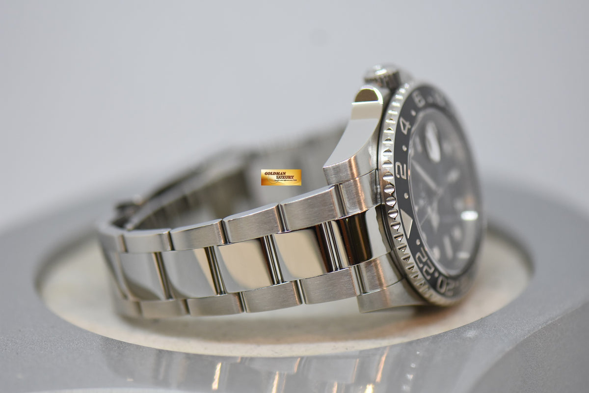 [SOLD] ROLEX OYSTER PERPETUAL GMT-MASTER II 40mm CERAMIC BLACK BEZEL OYSTER STEEL BRACELET 116710LN (MINT)