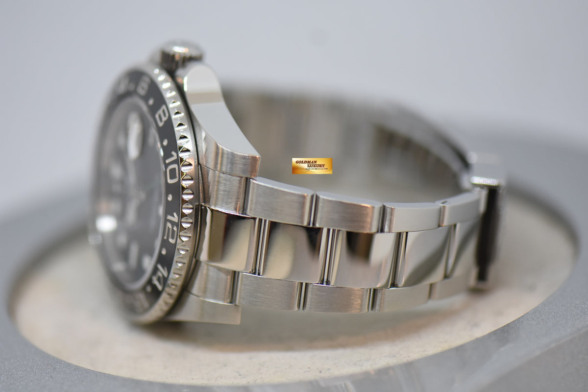 [SOLD] ROLEX OYSTER PERPETUAL GMT-MASTER II 40mm CERAMIC BLACK BEZEL OYSTER STEEL BRACELET 116710LN (MINT)