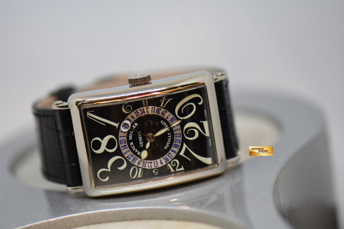 [SOLD] FRANCK MULLER LONG ISLAND TOTALLY CRAZY HOURS & DATE 18K WHITE GOLD AUTOMATIC 1250 TT CH (MINT)