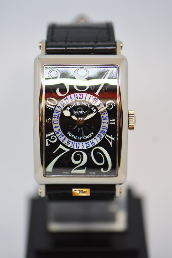 [SOLD] FRANCK MULLER LONG ISLAND TOTALLY CRAZY HOURS & DATE 18K WHITE GOLD AUTOMATIC 1250 TT CH (MINT)