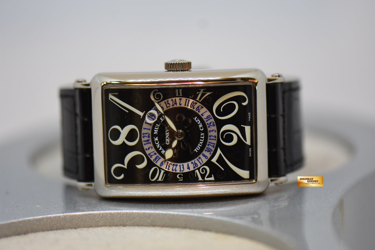 [SOLD] FRANCK MULLER LONG ISLAND TOTALLY CRAZY HOURS & DATE 18K WHITE GOLD AUTOMATIC 1250 TT CH (MINT)