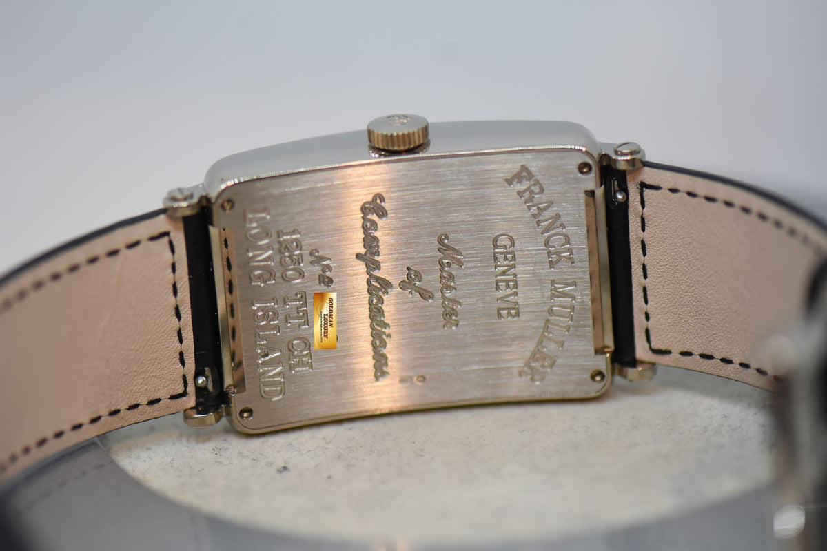 [SOLD] FRANCK MULLER LONG ISLAND TOTALLY CRAZY HOURS & DATE 18K WHITE GOLD AUTOMATIC 1250 TT CH (MINT)