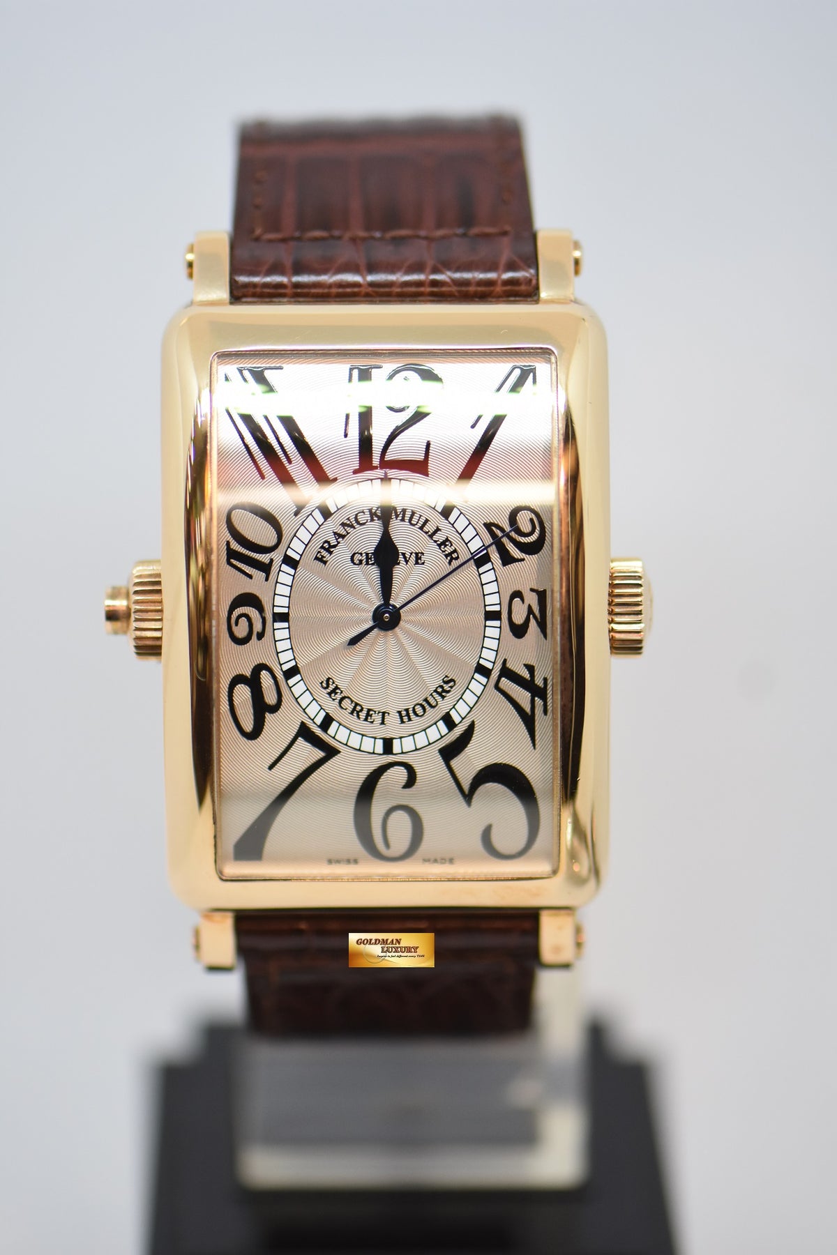 [SOLD] FRANCK MULLER LONG ISLAND SECRET HOURS 18K ROSE GOLD AUTOMATIC 1300 SE H I (MINT)