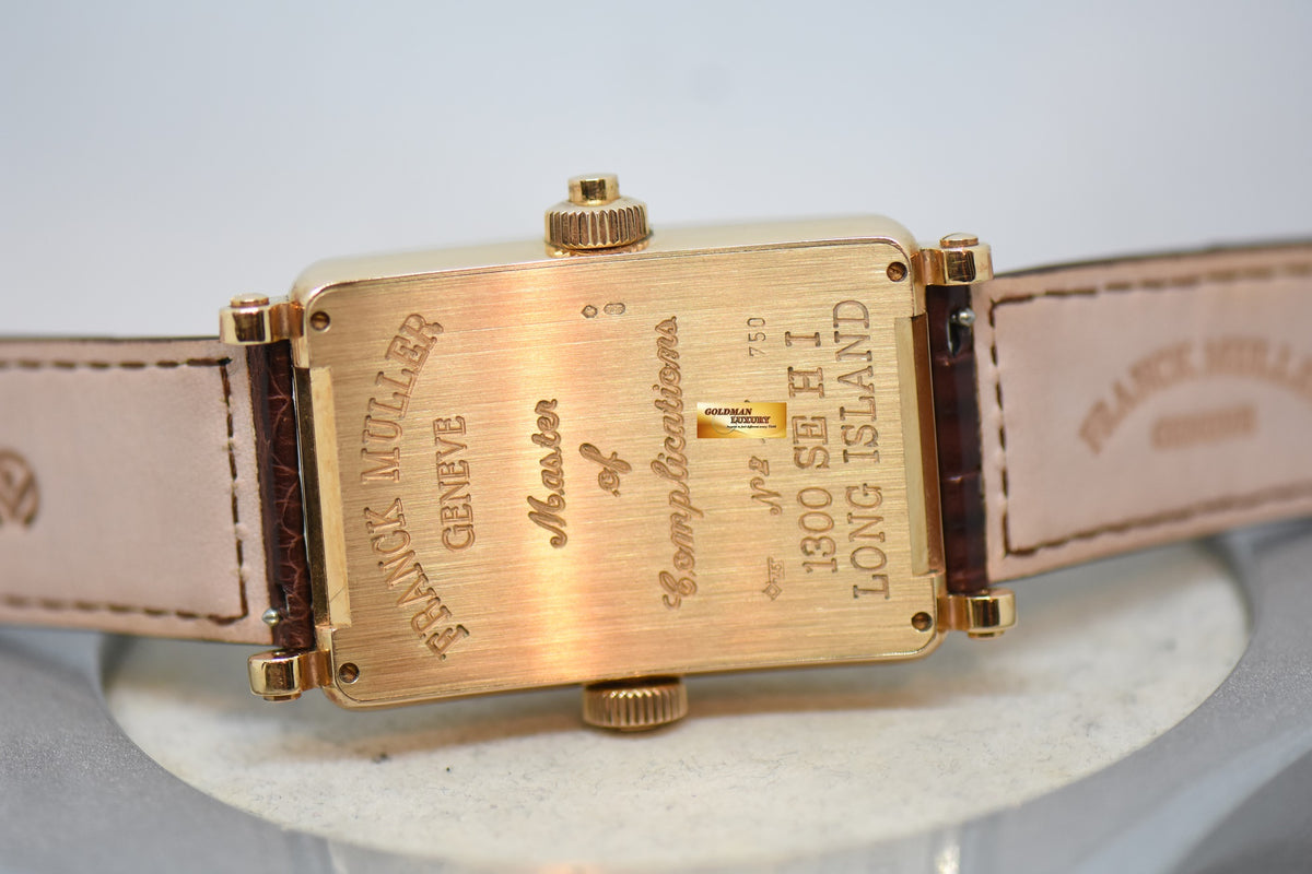 [SOLD] FRANCK MULLER LONG ISLAND SECRET HOURS 18K ROSE GOLD AUTOMATIC 1300 SE H I (MINT)