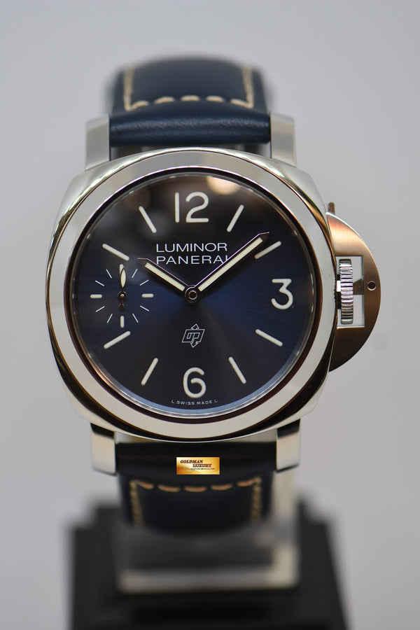 [SOLD] PANERAI LUMINOR BLU MARE 44mm STEEL IN LEATHER STRAP MANUAL WINDING PAM 1085 (NEW-UNWORN)