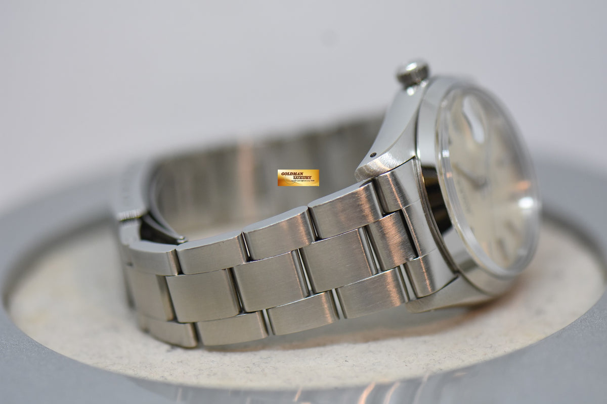 [SOLD] ROLEX OYSTERDATE PRECISION 34mm IN STEEL OYSTER BRACELET SILVER DIAL 6694 (VINTAGE-MINT)