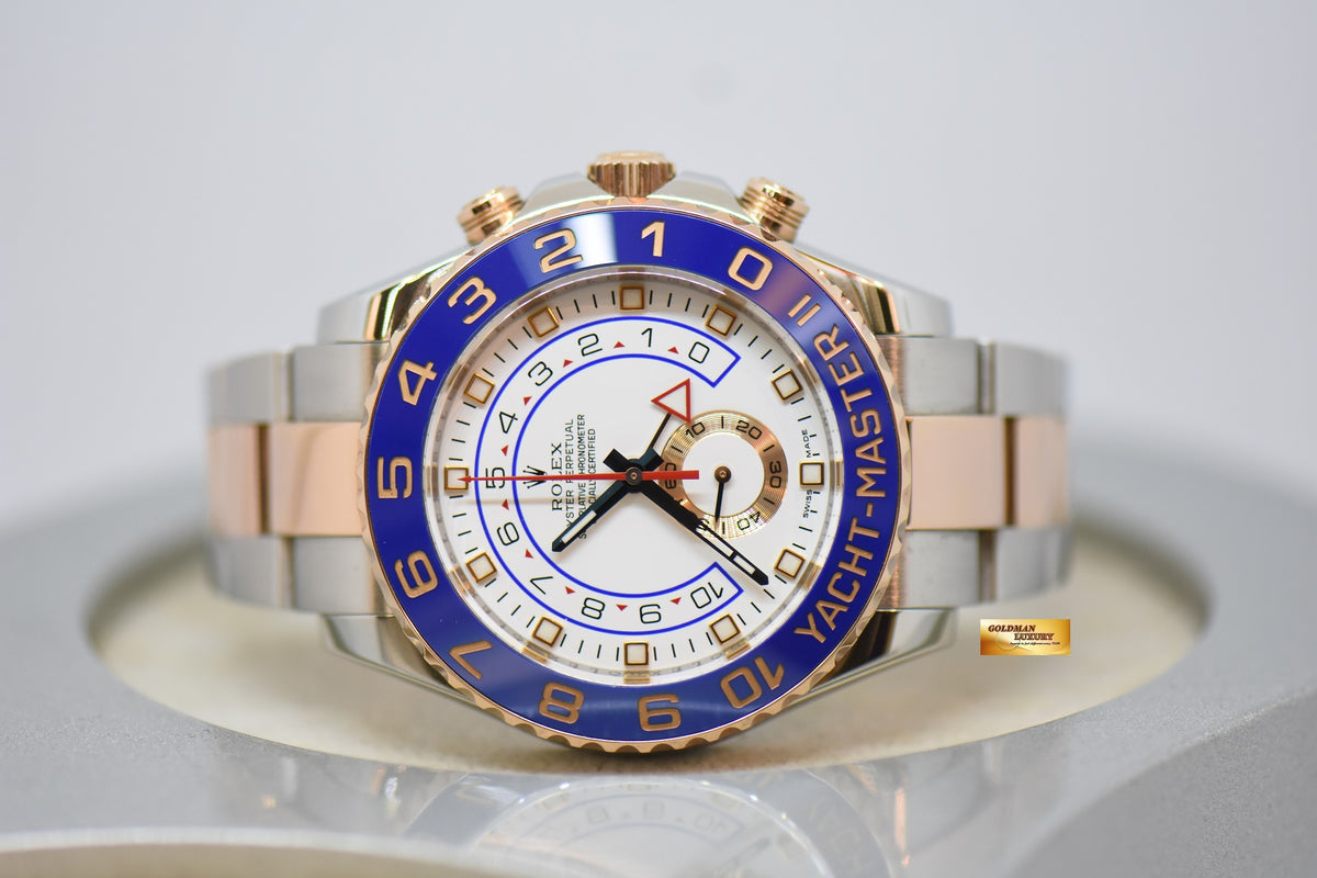 [SOLD] ROLEX OYSTER PERPETUAL YACHT-MASTER II 44mm REGATTA CHRONOGRAPH HALF-EVEROSE GOLD IN BRACELET 116681 (MINT)