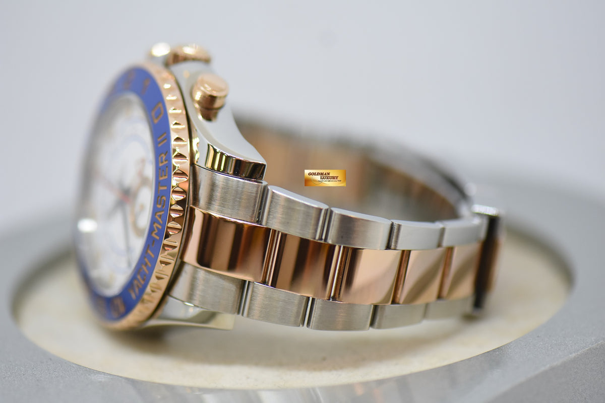 [SOLD] ROLEX OYSTER PERPETUAL YACHT-MASTER II 44mm REGATTA CHRONOGRAPH HALF-EVEROSE GOLD IN BRACELET 116681 (MINT)