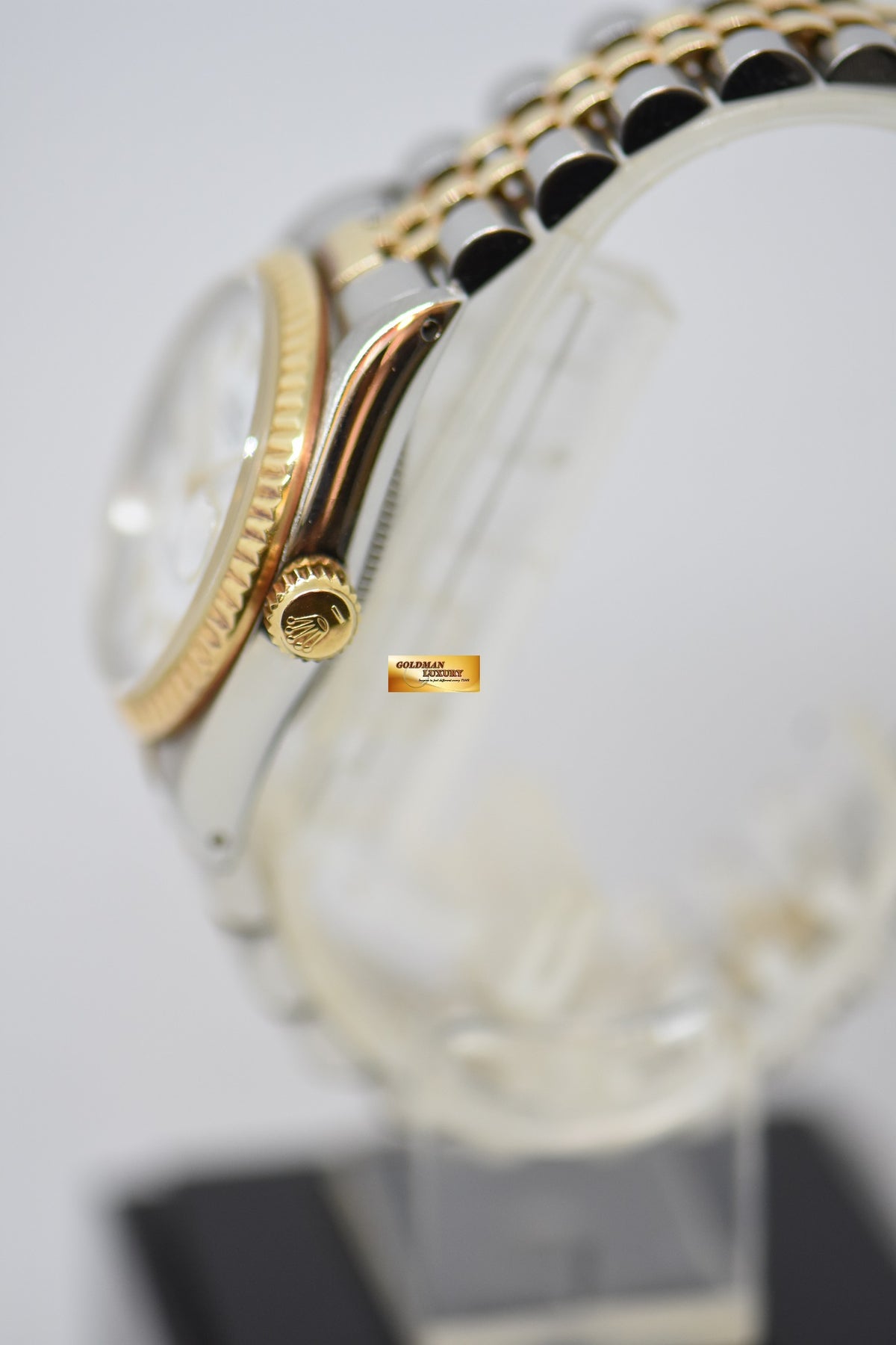 [SOLD] ROLEX OYSTER DATEJUST 31mm HALF-GOLD IN JUBILEE BRACELET WHITE DIAL 68273 (MINT)