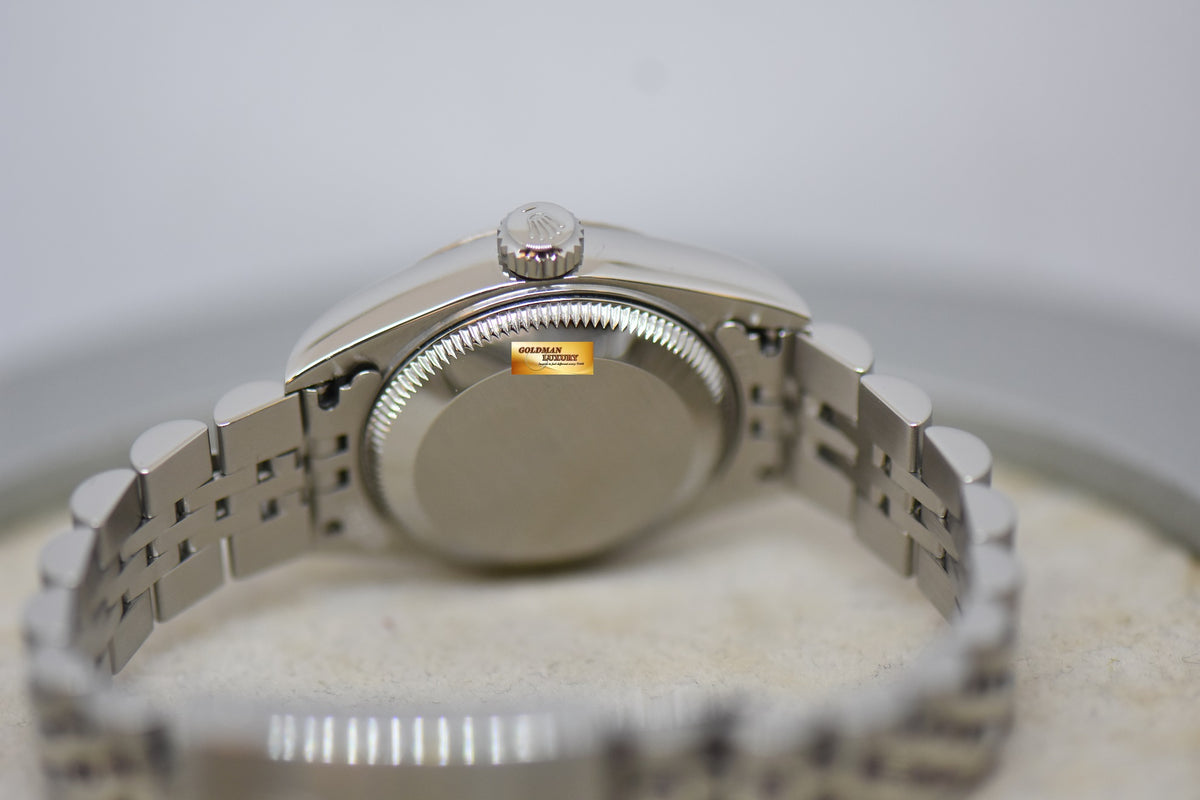 [SOLD] ROLEX OYSTER DATEJUST 26mm STEEL IN JUBILEE BRACELET BLUE / BLACK HUE DIAMOND DIAL 79174 (MINT)