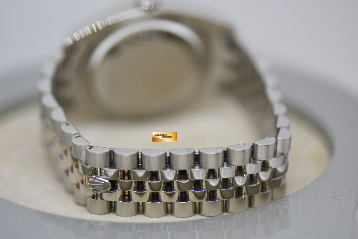 [SOLD] ROLEX OYSTER PERPETUAL DATEJUST 36mm STEEL IN JUBILEE BRACELET BLACK SUNRAY DIAL ROMAN NUMERALS 116234 (MINT)