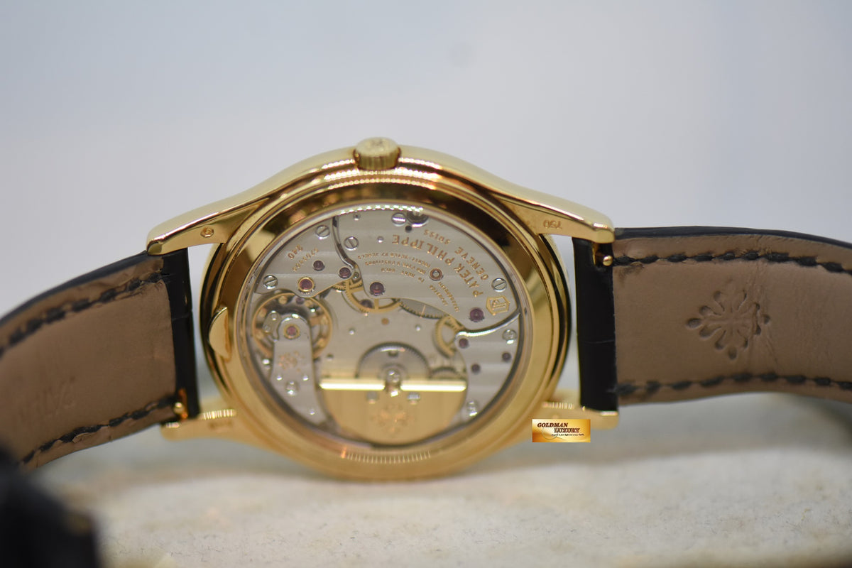 [SOLD] PATEK PHILIPPE PERPETUAL CALENDAR MOONPHASE 37mm 18K YELLOW GOLD 5140J (MINT)