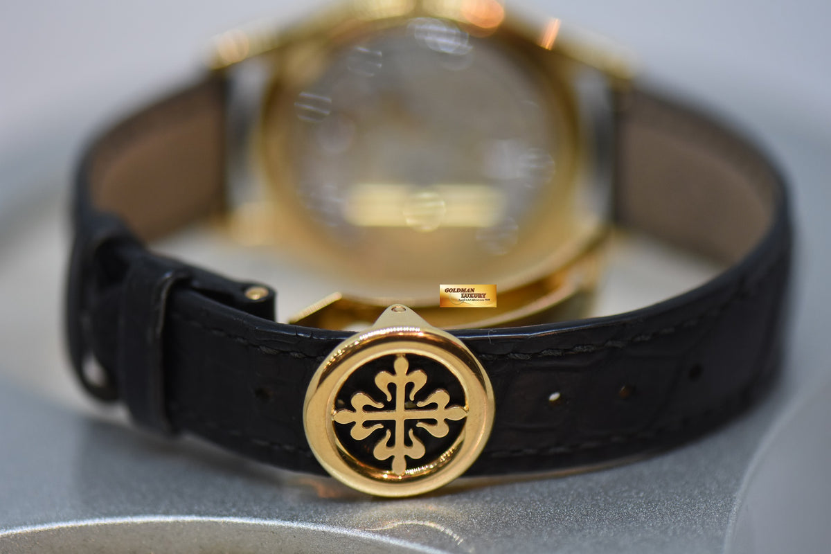 [SOLD] PATEK PHILIPPE PERPETUAL CALENDAR MOONPHASE 37mm 18K YELLOW GOLD 5140J (MINT)