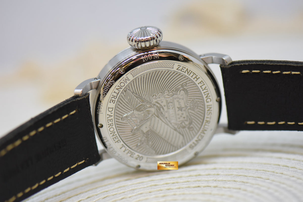 [SOLD] ZENITH MONTRES D’AERONEF TYPE 20 EXTRA SPECIAL 45mm STEEL AUTOMATIC 03.2430.3000 (MINT)