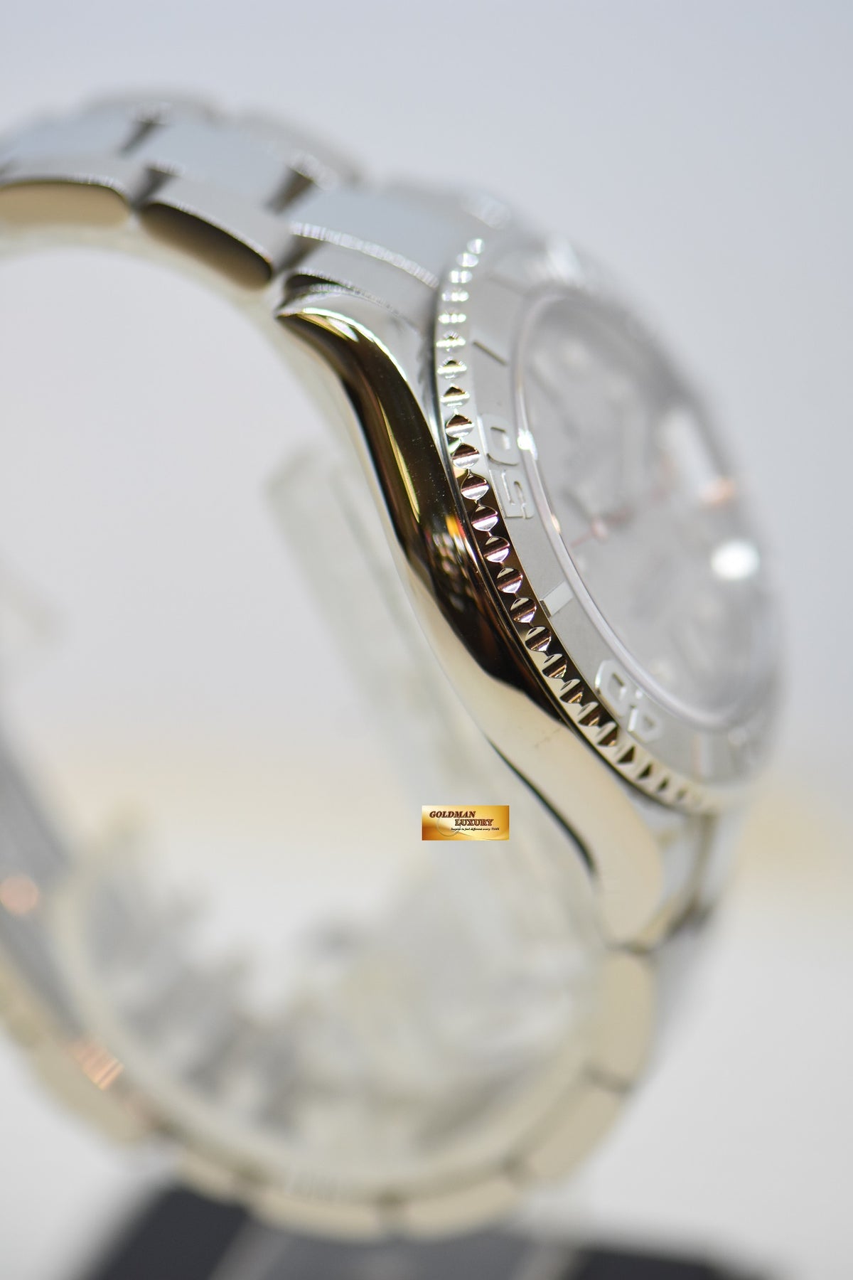 [SOLD] ROLEX OYSTER PERPETUAL YACHT-MASTER 40mm STEEL IN BRACELET PLATINUM DIAL / BEZEL 16622 (NEW-UNWORN)